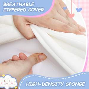 Kasur Bayi 2 in 1 dengan Pelindung, Kasur Tempat Tidur Balita Panjang 52 Inci, Kasur Lembut dan Bernapas untuk Tempat Tidur Bayi Standar dan Kasur Biasa - Product Image 4