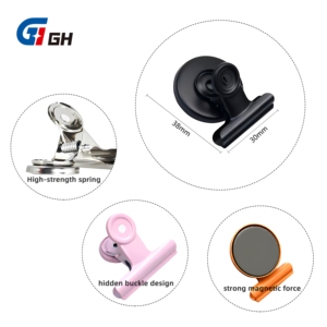 Clip magnétique en ferrite personnalisé multicolore grande taille 31mm 38mm 51mm 63mm, robuste, pour réfrigérateur et stockage de tickets d'entrepôt - Product Image 3