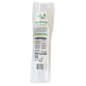 Vasos PLA biodegradables y compostables solo para bebidas frías, transparentes, 400/565 mL, 50 unidades/paquete - Product Image 2