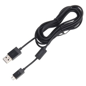 Đen 2.75m dài <span class=keywords><strong>Micro</strong></span> <span class=keywords><strong>USB</strong></span> sạc cáp sạc cho Sony PlayStation <span class=keywords><strong>PS4</strong></span> Xbox một bộ điều khiển trò chơi chơi dây điện - Product Image 2