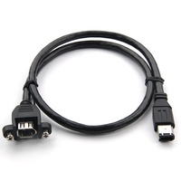 IEEE 1394 Firewire 400 à 800 câble de données 0.5M-20M 1m Type USB mâle à femelle veste en PVC avec tresse blindage ordinateur charge