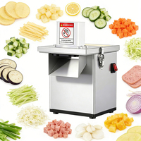 Instelbare dikte commerciële fruit- en groentesnijmachine motor 220V laag geluidsniveau voor bakkerijen, fruitverwerking en restaurants