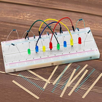 Kit d'assortiment de résistances 64 valeurs = 1280 pièces, 1/4 Watt, 1% 1 Ohm-10M Ohm, résistances à film métallique 1/4W pour projets et expériences de bricolage