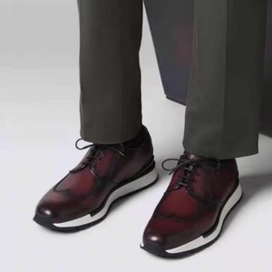 Chaussures habillées en cuir véritable pour hommes, style Oxford, bout rond, à lacets, confortables pour le bureau, collection automne - Product Image 4