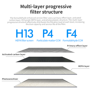 Purificador de Aire con Fotocatalizador Bipolar de Pared <span class=keywords><strong>Google</strong></span> Home Tuya para Oficina con Filtro de Carbón Activado HEPA13 - Product Image 6