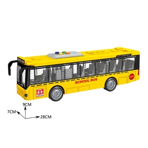 <span class=keywords><strong>Bus</strong></span> scolaire jaune à friction Jacko Toys 1/16, jouet en plastique pour enfants avec lumières, sons et portes ouvrantes, vente en gros - Product Image 3