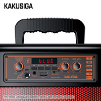 KAKUSIGA Enceinte professionnelle Enceinte de fête avec micro Télécommande Enceinte portable sans fil BT Bass Facti Portable