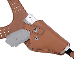 सामरिक गियर सामरिक होल्स्टर पु चमड़े के समायोज्य ऊर्ध्वाधर कंधे होल्स्टर नरम छुपा ले - Product Image 3