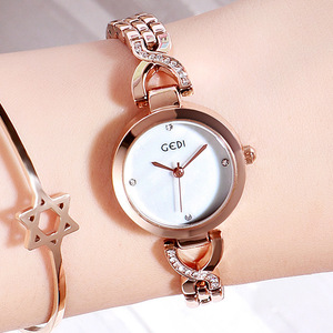 Reloj de Mujer Moderno para Estudiantes, Elegante Reloj de Cuarzo con Esfera Pequeña y Adornos de Diamantes - Product Image 5