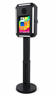 Ensemble de cabine photo DSLR pour iPad, kiosque portable réglable en hauteur avec flight case pour location de mariages et de fêtes