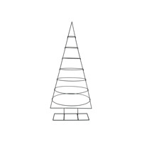 Künstlicher Schwarzer Eisendraht Moderner Freistehender Weihnachtsbaum-Rahmen für Innen- und Außendekoration