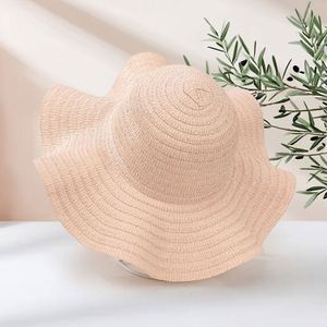 Sombrero de Paja Ancho para Mujer, Protección Solar UV, Ligero, Transpirable, para Viajes de Verano, Color Beige, Ala Ancha - Product Image 3