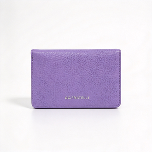 <b>Ladies</b> Bifold Faux Leather <b>Wallet</b>, Purple Card Purse With Coin Pocket For Cash And Cards - Product Image 1