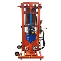 Máquina Perforadora Rotatoria Portátil Eléctrica para Pozos de Agua de 100m, Pequeña, con Bomba, Motor y Componentes Principales