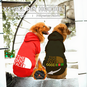 <strong>Hot</strong> Selling XS-9XL Classic Polyester <strong>Pet</strong> Hoodie for Medium to Large Dogs Winter Floral Design Coat Jacket for Puppy <strong>Clothes</strong> - Product Image 3