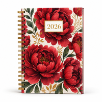 Carnet à spirales A5 personnalisé avec logo, couverture rigide, papier couché, ligné et quadrillé, écriture fluide, bloc-notes, vente en gros, impression OEM