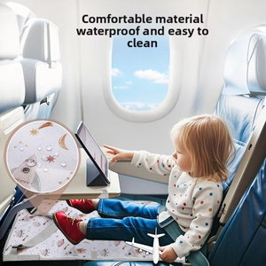 Cuscino Estensibile per Sedile <span class=keywords><strong>Aereo</strong></span> per Bambini, Poggiapiedi da Viaggio con Design Cartone Animato, per Neonati e Bambini - Product Image 5