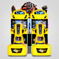 Machine d'arcade simulateur de course à monnayeur, jeu de conduite automobile pour centre de jeux et parc d'attractions