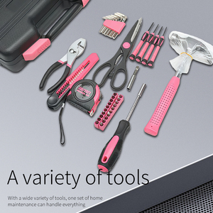 39 Pcs Professional DIY Hand <b>Tools</b> Kit for Home Household Basic Repairing Portable Set in OEM Hard Case - Product Image 3