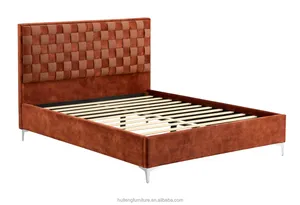 Modern Luxury Upholstered Bed Bedroom Furniture Factory Wholesale Best Price Queen Size Upholstered Home Furniture