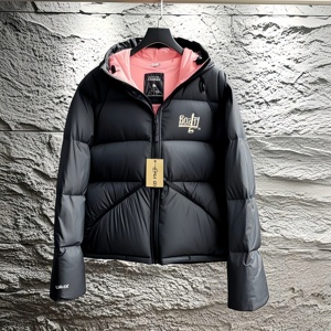 Giacca In Piumino D'Anatra da <span class=keywords><strong>Uomo</strong></span> Nera Lucida di Alta Qualità all'Ingrosso, Giacca Invernale Anti-Freddo e Impermeabile, Piumino Leggero Casual - Product Image 3