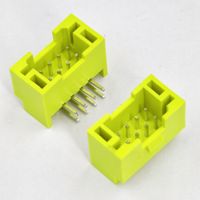 2.0mm espacement 2*4P boucle incurvée vert ruban tressé résistant aux hautes températures serrure de porte plaquette aiguille borne bornes à vis