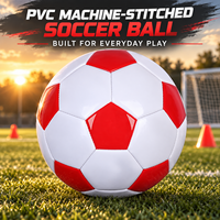 Ballon de football/soccer Aiju en PVC, taille 5, cousu à la machine, impression de logo personnalisé, sports d'équipe, durable, léger, vente en gros, sortie d'usine
