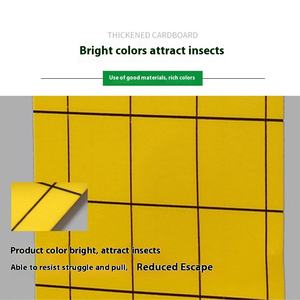 Yeni üreticinin çift taraflı sarı yapışkan böcek kurulu çevre dostu ızgara tasarım plastik tuzaklar katı ths güveler meyve sinekler - Product Image 4