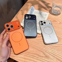 Coque de téléphone portable de luxe en verre personnalisée, magnétique, étanche et antichoc pour iPhone 13/14/15/16/17 PROMAX AIR – Vente en gros