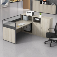 Nouveau panneau de bureau en bois en forme de C, durable et réglable, pour poste de travail privé ou mobilier de bureau moderne