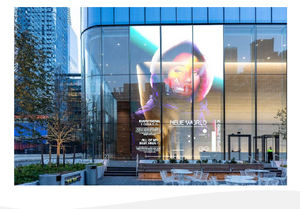 Affichage publicitaire LED transparent flexible HD étanche P16-32 avec <span class=keywords><strong>film</strong></span> cristal, luminosité 3000 cd, pour centre commercial - Product Image 4