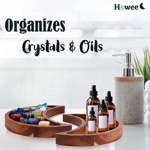 Plateau en bois délavé gris rustique de 24 "avec cuir artificiel et poignée Support de rangement et support sur Offre Spéciale de haute qualité - Product Image 3