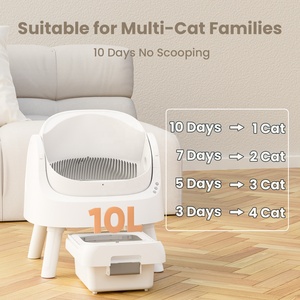 AutoScooper 11 Bac à litière automatique pour chat, grand format, à ouverture supérieure, en matériau PP, facile à nettoyer, pour les foyers multi-chats - Product Image 1