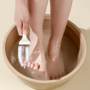 Toe <b>Gap</b> Cleaning Brush with Handle - Soft Bristle Foot Scrubber for Shower & Foot Care, Deep Clean Between Toes - Product Image 2