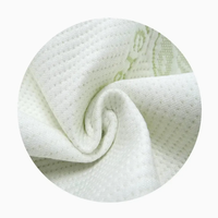 Tissu en bambou tricoté jacquard, tissu laminé pour la literie, protège-matelas