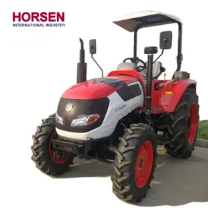 Hot Sale HORSEN Peru 45HP 454 Pertanian Mini Traktor Pertanian dengan Front End Loader Mesin Pemotong untuk Dijual Digunakan Di Pertanian dibuat Di Cina