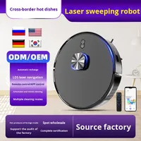 Robot de nettoyage laser intelligent trois-en-un avec réservoir d'eau intégré contrôlé électriquement et aspiration connectée à l'application