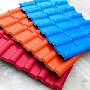 Nouvelle conception de matériaux de construction de style romain, tuiles Teja Upvc, prix des tuiles en PVC, tuiles en plastique PVC, feuille de PVC pour toiture, toiture en résine synthétique - Product Image 1