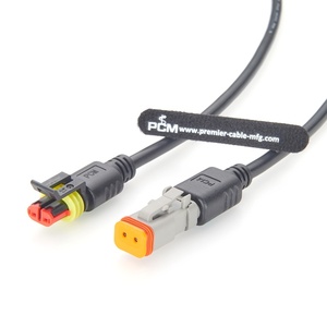كابل توصيل محول ثنائي الاتجاه من نوع Deutsch DT06-2S إلى TE AMP Superseal 282080-1، مقاس 16AWG، مقاوم للماء، للاستخدام في السيارات والآلات. - Product Image 5
