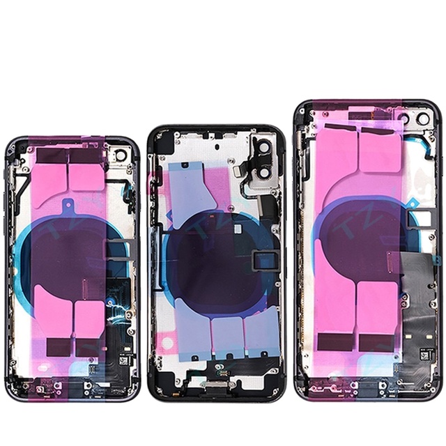 Full Battery Cover Housing for Apple iphone 7G 7PLUS 8G 8PLUS X XR XS XSMAX Back Cover With Flex Cable Middle Frame Chassis