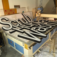 Letrero Luminoso 3D Personalizado con Letras de Canal, Iluminación Frontal RGB, Resistente al Agua, para Exteriores, Logotipo de Pared, Señalización Iluminada para Empresas y Hospitales