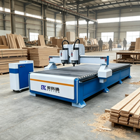 Nueva Máquina Fresadora CNC de 3 Ejes y Dos Cabezales para Trabajar la Madera, Maquinaria para Tallar Madera