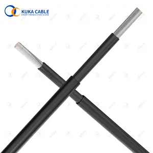 Cable Solar de cobre estañado aislado XLPE, aprobado por tuya, 2,5 MM, 4MM, 6MM, 10MM, 16MM, 35MM, PV, Cable de alimentación de Panel Solar DC