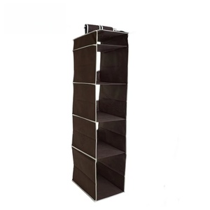 Custom Size Four-Tier <b>Collapsible</b> Hanging <b>Storage</b> Bag for Wardrobe Closet Organizer Non-Woven Fabric Modern Clothing <b>Storage</b> - Product Image 3