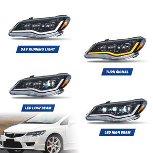 HCOMTIONZ LED Faros delanteros para <span class=keywords><strong>Honda</strong></span> <span class=keywords><strong>Civic</strong></span> 2006-2011 8ª generación FD2 FD3 Sedán / Tipo <span class=keywords><strong>R</strong></span> Start UP Animación DRL coche faro - Product Image 3