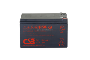 بطارية <span class=keywords><strong>CSB</strong></span> GPL 12650 12 فولت 65 أمبير ساعة AGM محكمة الغلق من الرصاص الحمضي VRLA لأنظمة UPS والطاقة الشمسية، دورة عميقة، عمر طويل، بديل أصلي - Product Image 5