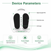 Système portable d'analyse de la pression plantaire avec scanner de trace de pas à détection de température