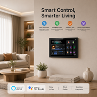 Panel de Control Inteligente Tuya, Plástico, Inalámbrico, Zigbee Gateway, Pantalla IPS, Compatible con Alexa, Aplicación para Productos de Hogar Inteligente