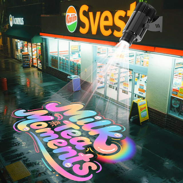 Custom Logo Projector Light Outdoor Waterproof Gobo Projector 40W 60W 100W 150W200W LED Advertising Lights for Business Branding
