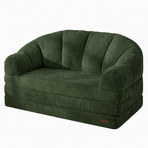 <span class=keywords><strong>Canapé</strong></span> moderne en velours côtelé en forme de coquille, <span class=keywords><strong>2</strong></span> <span class=keywords><strong>places</strong></span>, compressé sous vide, pour salon et villa, vente en gros OEM - Product Image 1